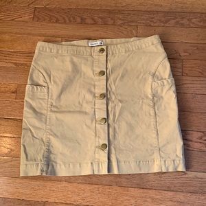 Toad & co button front skirt